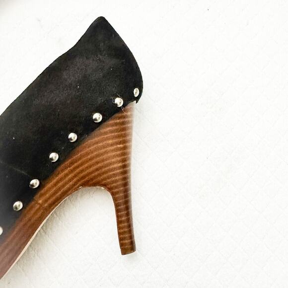 Dolce Vita 5" Holt Black Suede Studded Platform Pumps Size 9 - Picture 2 of 7